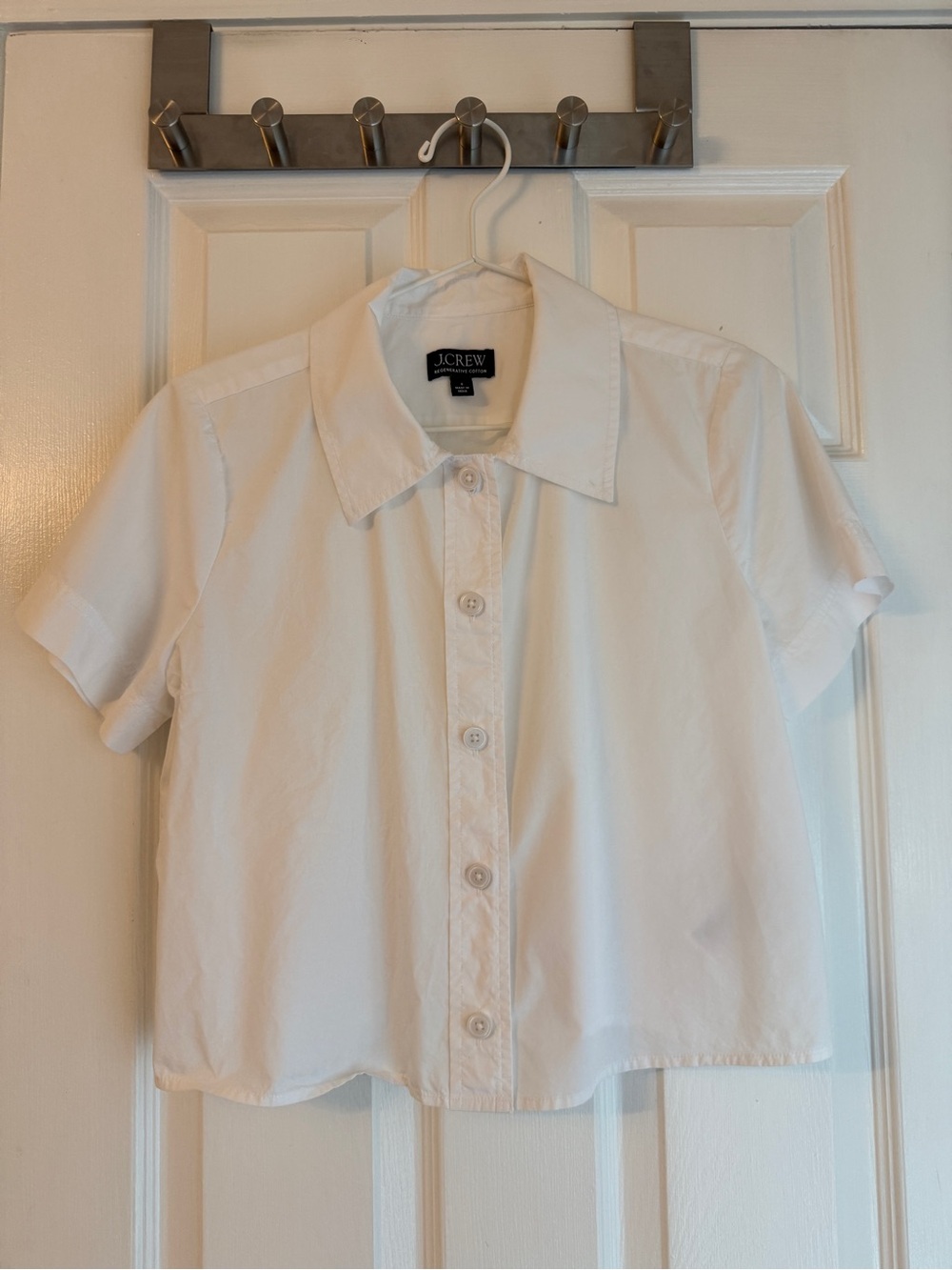 Short sleeve cropped shirt